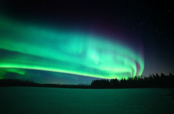 Observa las auroras boreales