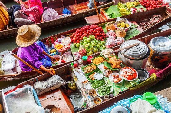 Descubre los mercados flotantes de Bangkok