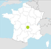 carte Partir FRANCIA : AUVERNIA