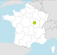 carte Partir FRANCIA : BORGOÑA