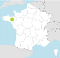 carte Partir FRANCIA : BRETAÑA