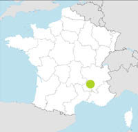 carte Partir FRANCIA : DRÔME Y ARDÈCHE