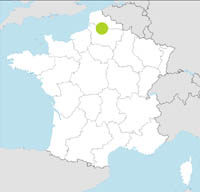 carte Partir FRANCIA : NORTE