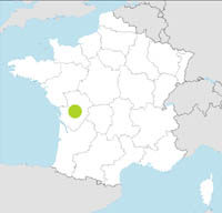 carte Partir FRANCIA : POITOU-CHARENTES