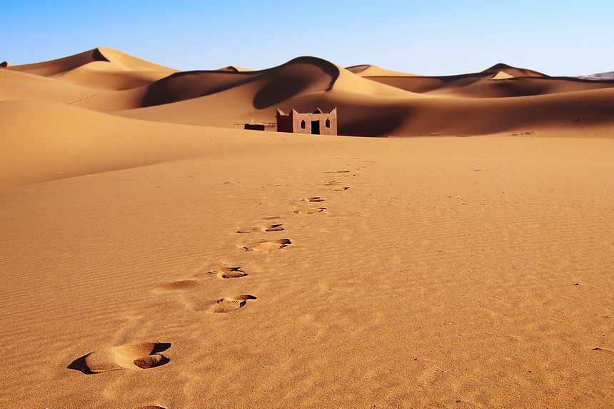 Las dunas de Erg Chebbi