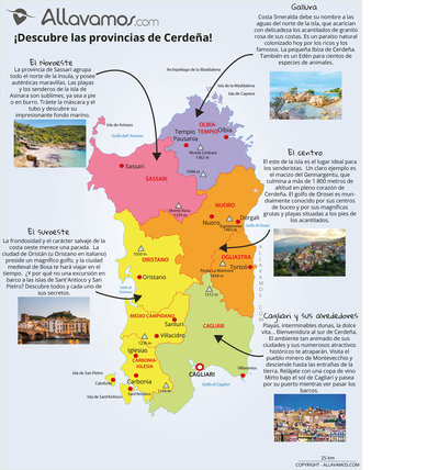 Carte des régions CERDEÑA