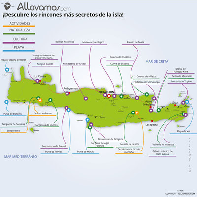 Carte des incontournables CRETA