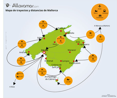 Carte des incontournables MALLORCA