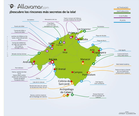 Carte des incontournables MALLORCA