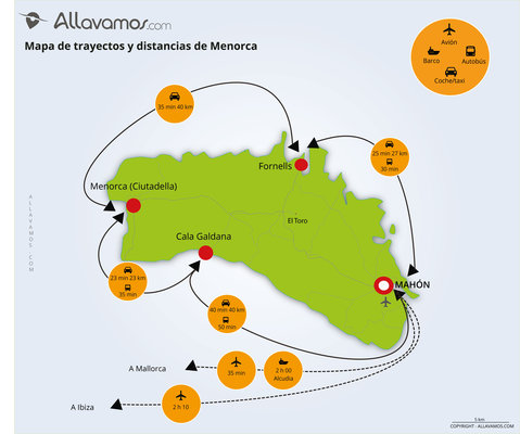 Carte des incontournables MENORCA