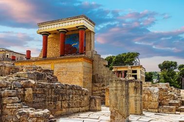 Le temple de Knossos à Héraklion