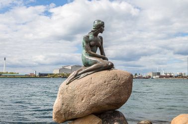 La Petite Sirène, dans le port de Copenhague
