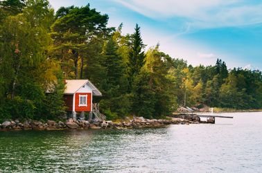 Sauna en bord de lac 