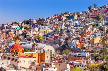 Les maisons colorées de Guanajuato