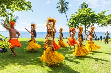 Le tamure, danse tradtionnelle tahitienne