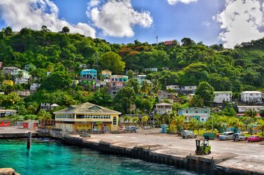 Le port de la capitale, Kingstown