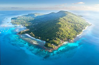 Vue aérienne de la Digue
