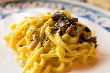 Spaghetti à la truffe noire