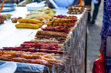 Stands sur le front de mer