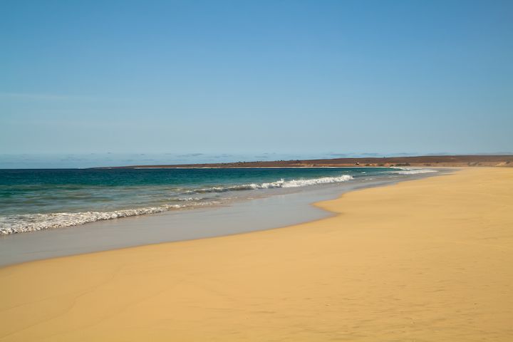 plage Playa de Santa Mónica, Isla de Boa Vista