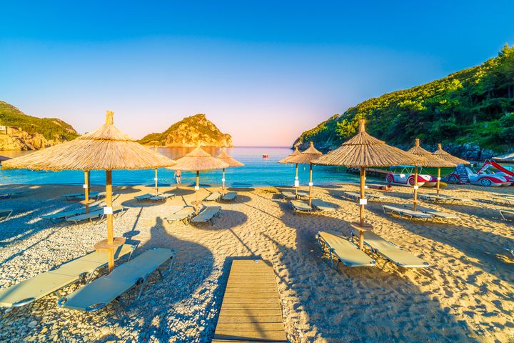 plage Playa de Paleokastritsa (Corfú)