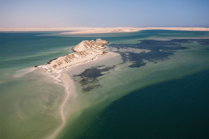 plage Playa de la Isla del Dragón - Dakhla